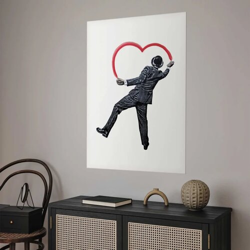  Plakat - Elegant Graffiti Artist 21x30 Bez okvira s margom Slike