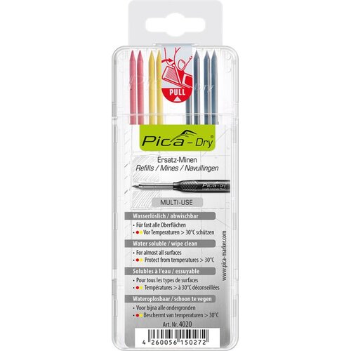 PICA PC4020 zamenske mine za Dry, miks, 2.8mm, 8kom Slike