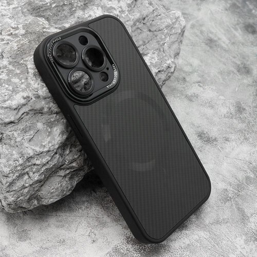  maska carbon magsafe za iphone 15 pro/ crna Cene