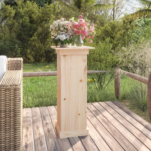 vidaXL Stojalo za rože 40x40x90 cm trdna borovina vidaXL Stojalo za rože 40x40x90 cm trdna borovina