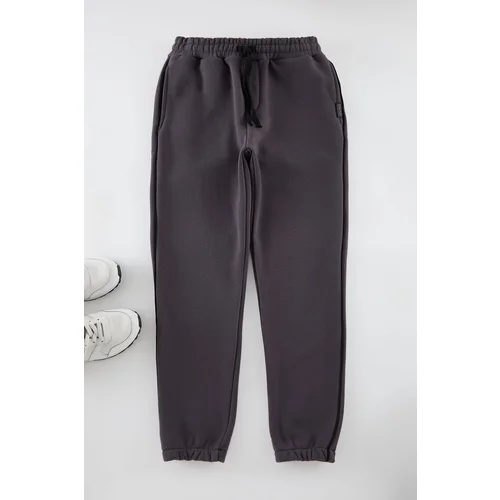 Trendyol Smoked Regular/Normal Cut Label Detailed Sweatpants