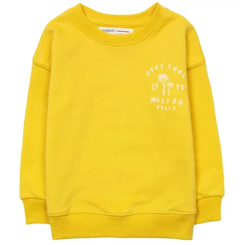 MINOTI Sweater majica žuta / bijela