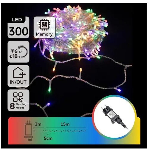 Aigostar LED RGBY Spolja&amp;scaron;nja božićna girlanda 300xLED/6W/230V 15m IP44 Slike