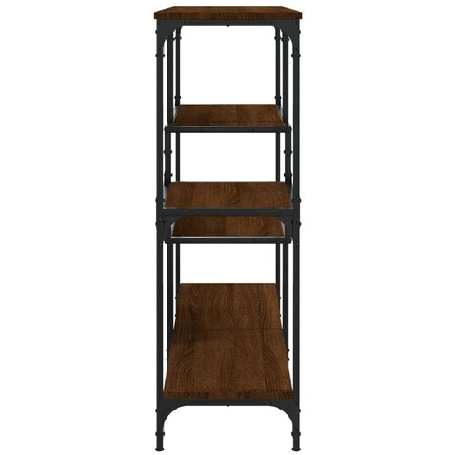 VidaXL Konzolni stol boja smeđeg hrasta 103x32x95 cm konstruirano drvo Slike