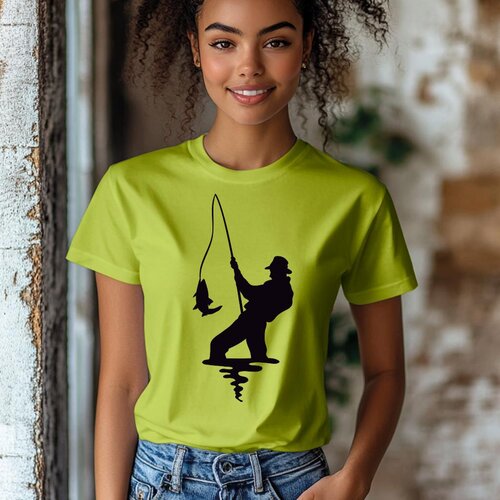 CAMISETA Majica sa štampanim printom Cam 432, Ženska, Limeta Cene
