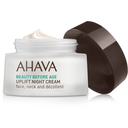 Ahava Beauty Before Age nočna lifting krema za učvrstitev kože za obraz, vrat in dekolte 50 ml Slike