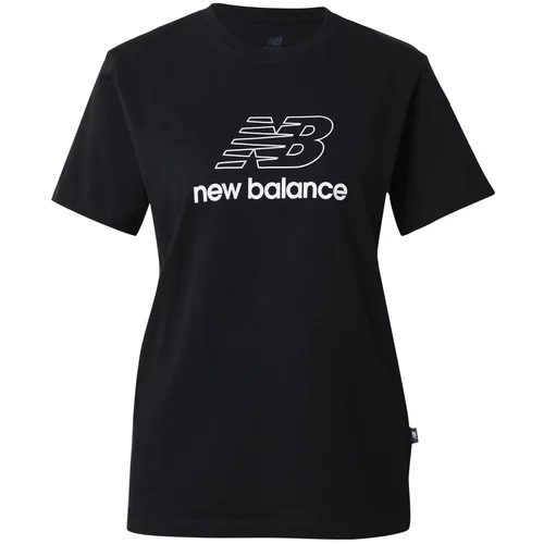 New Balance Majica crna / bijela