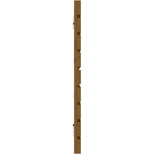  Zidno uzglavlje boja meda 206x3x63 cm masivna borovina Slike