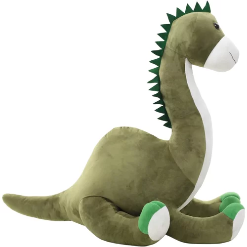 vidaXL Mekani plišani dinosaur brontosaur zeleni