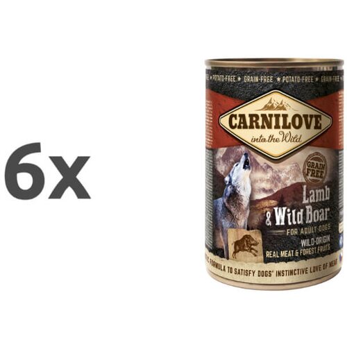 Carnilove dog adult - ovca & divji prašič, 400g 6 x 400 g Cene