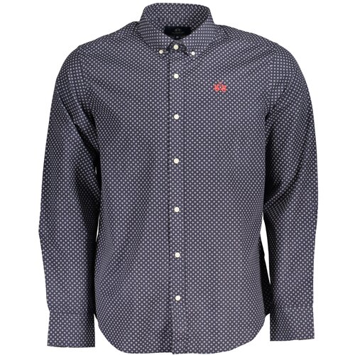 La Martina MEN&amp;amp;#39;S LONG SLEEVE SHIRT BLUE Slike