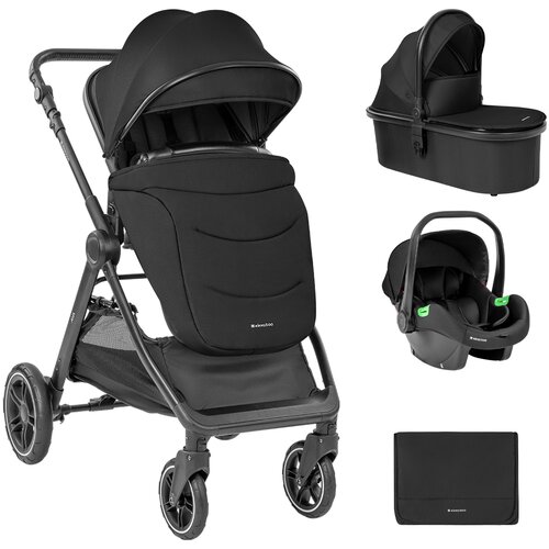 Kikka Boo Kolica AVA 3in1 set sa I-SIZE autosedištem i tvrdom korpom black Cene