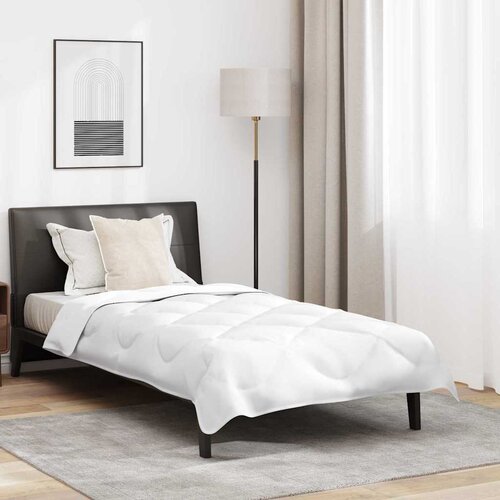 vidaXL Zimski set jorgana s jastukom 2 pcs Bijelo 155 x 200 cm Mikrovlakna Cijene