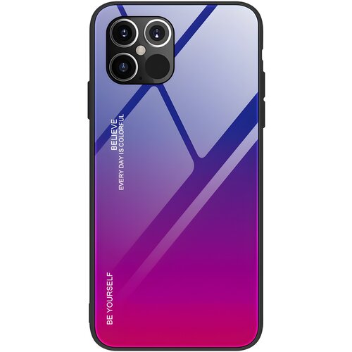 IZMAEL.eu Futrola Gradient Glass za Apple iPhone 12 Pro Max - Plava/Roza Cene