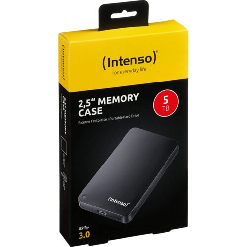 Intenso Eksterni Hard Disk 2.5”, kapacitet 5TB, USB 3.0, Crna b – HDD3.0-5TB/Memory Case Cijene