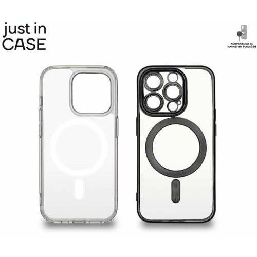Just In Case 2u1 extra case mag mix paket crni za iphone 15 pro Slike