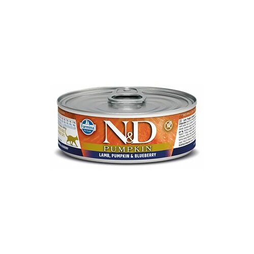 N&d hrana u konzervi za mačke - Bundeva - jagnjetina i borovnica - 80gr Slike