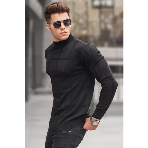 Madmext Black Turtleneck Knitwear Sweater 5784