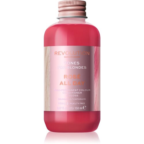 Revolution Haircare Tones For Blondes balzam za toniranje za plavu kosu nijansa Rose All Day 150 ml Slike
