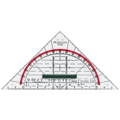  Ravnilo trikotnik geo z držalom 14 cm faber-castel FABER-CASTELL Cene