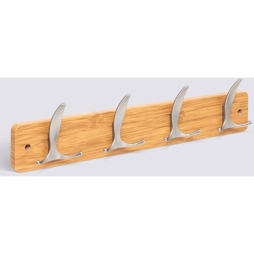 Five Čiviluk sa 4 kukice aly 45x6,5x10 natural srebrna Slike