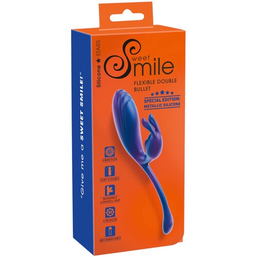 SMILE G-točka i klitoralni vibrator (plavi) Slike