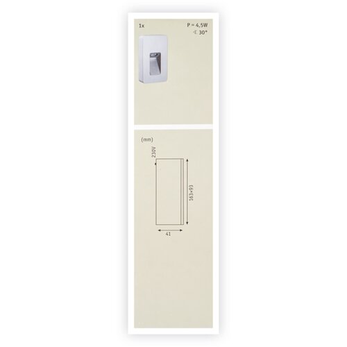 PAULMANN 93825 - LED/2,4W IP44 Spoljna zidna svetiljka SPECIAL LINE 230V Slike