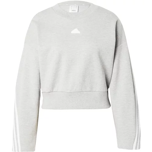 ADIDAS SPORTSWEAR Sportska sweater majica 'Future Icons 3' siva melange / bijela