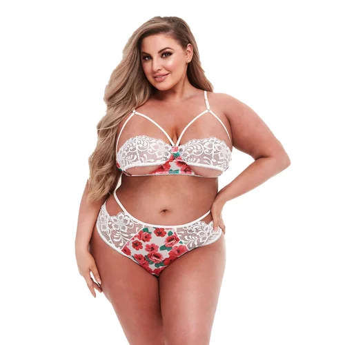 Baci Lingerie dvodelni set perila z visokim pasom, curvy