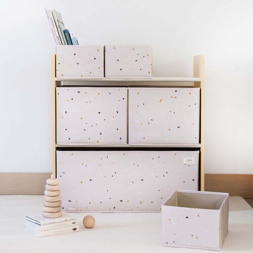 3Sprouts organizator za pohranu igračaka multi-bin terrazzo pink Slike
