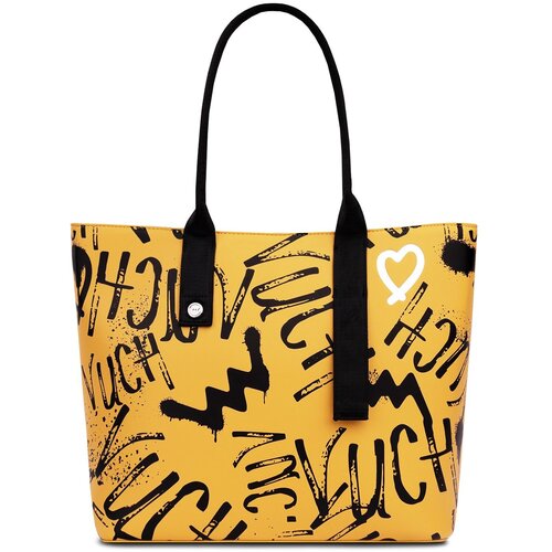 Vuch Wennie Grafitti Yellow Handbag Slike