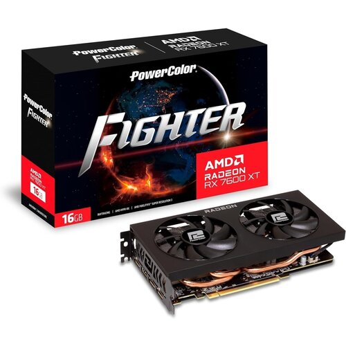 Power Color Fighter RX7600XT Grafička karta, 16G-F, AMD, 16GB GDDR6, 128bit Slike