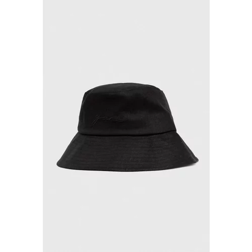 Gant Lanen klobuk črna barva