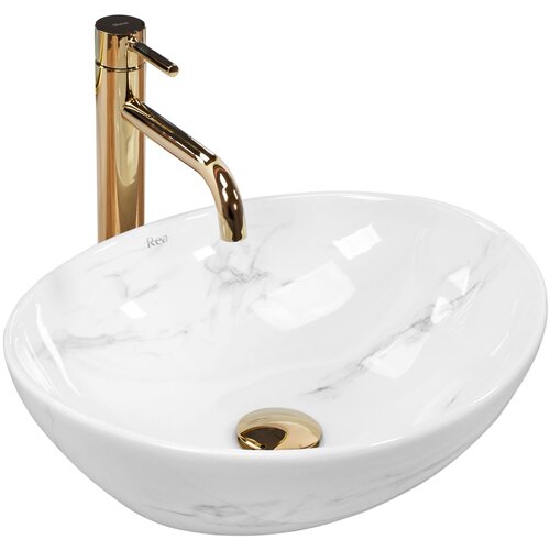 Rea Nadgradni umivaonik Sofia Nature Marble Slike
