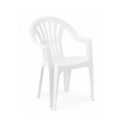 Green Bay bastenska stolica plasticna kona - bela ( 029086 ) Slike