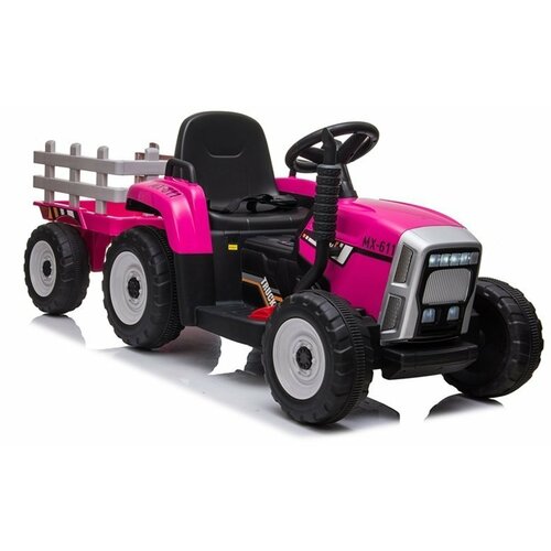 Traktor sa prikolicom na akumulator 261 roze Slike