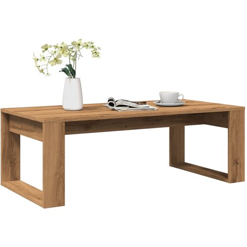 vidaXL Klubska mizica artisan hrast 102x50x35 cm inženirski les Cene