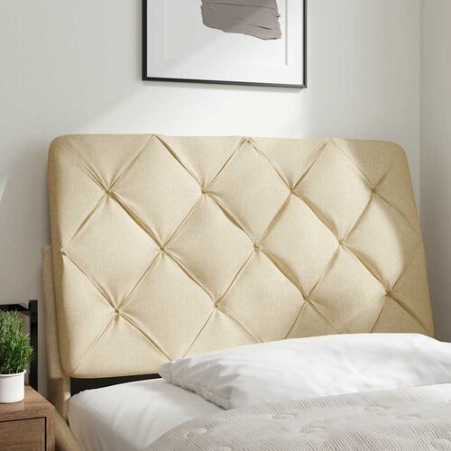 Maison Chic posteljno vzglavje - vzglavna omarica - vzglavna stranica krem 80 cm blago, (21704317) Cene