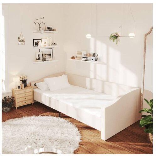  Dnevna postelja USB krem blago 90x200 cm Slike