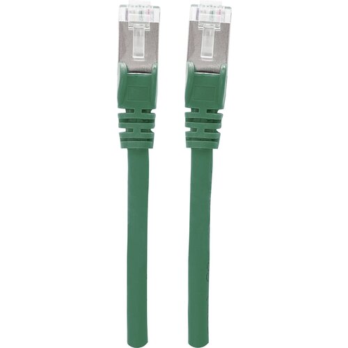 Intellinet 350662 RJ45 omrežni kabel\, Patch kabel CAT 6a S/FTP 15.00 m zelena za&scaron;čita iz folije\, pletena za&scaron;čita\, brez halogena 1 kos, (20417363) Cene