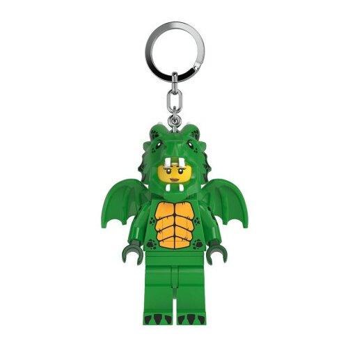 Lego Minifigure privezak za ključeve sa svetlom: Devojka u kostimu zelenog zmaja ( LGL-KE224H ) Cene
