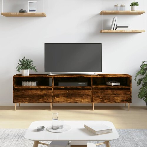 vidaXL TV ormarić boja dimljenog hrasta 150x30x44 5 konstruirano drvo Cijene