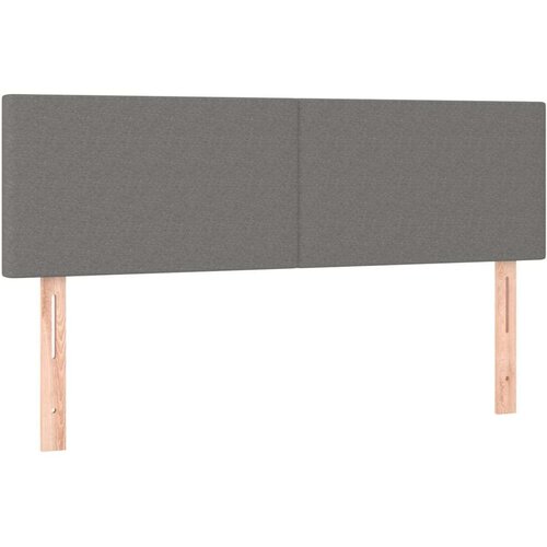 Uzglavlja 2 kom tamnosiva 72 x 5 x 78/88 cm od tkanine Slike