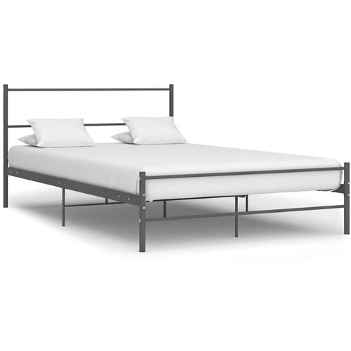  Okvir za krevet sivi metalni 160 x 200 cm Cene