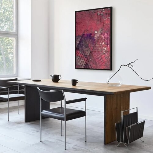  Slika - Crimson Abstraction (1 Part) Vertical 60x90 U crnom drvenom okviru Cene