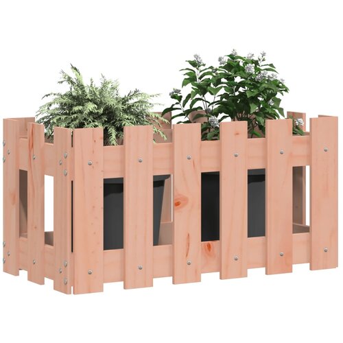  Vrtna sadilica s izgledom ograde 60x30x30 cm masivna duglazije Slike