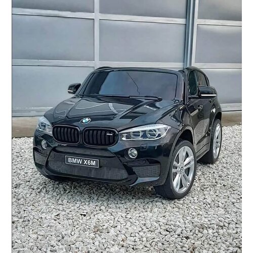  Džip BMW X6M dvosed na akumulator 2X120W sa kožnim sedištem i mekim gumama - crni Cene