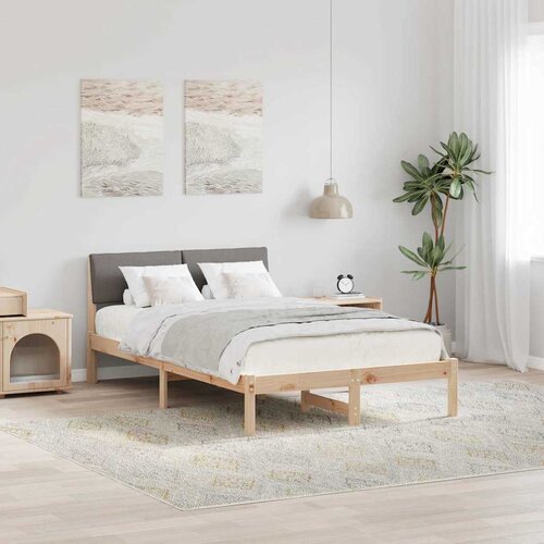  Okvir kreveta Smeđa i taupe 120 x 200 cm Masivna borovina Cene