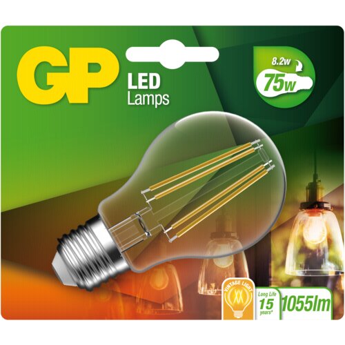 GP Batteries GP Lighting Filament Classic E27 LED 8,2W (60W)806lm DIM GP079934 Slike