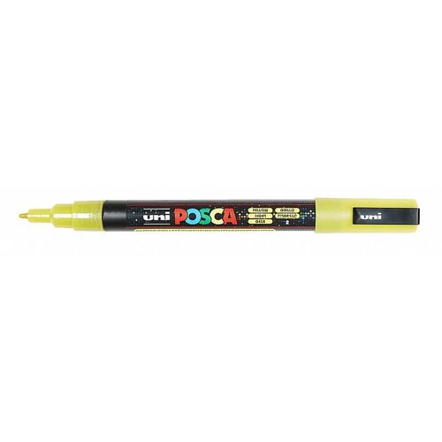 POSCA Uni flomaster; konica 0,9-1,3 mm; rumen, (22005671) Slike